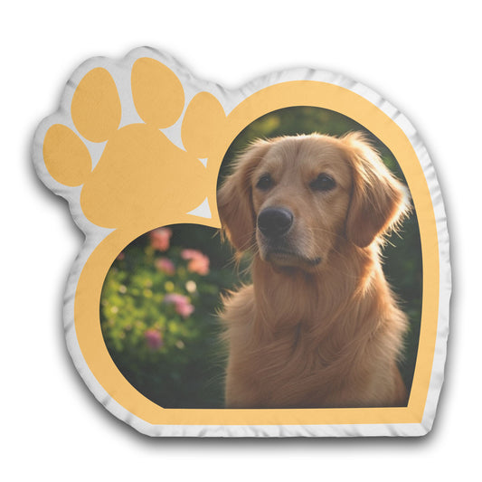 Dog Love Frame Custom Pillow